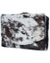 Myra Bag Women's Brook Hair-On Hide Trifold Wallet, Black, hi-res