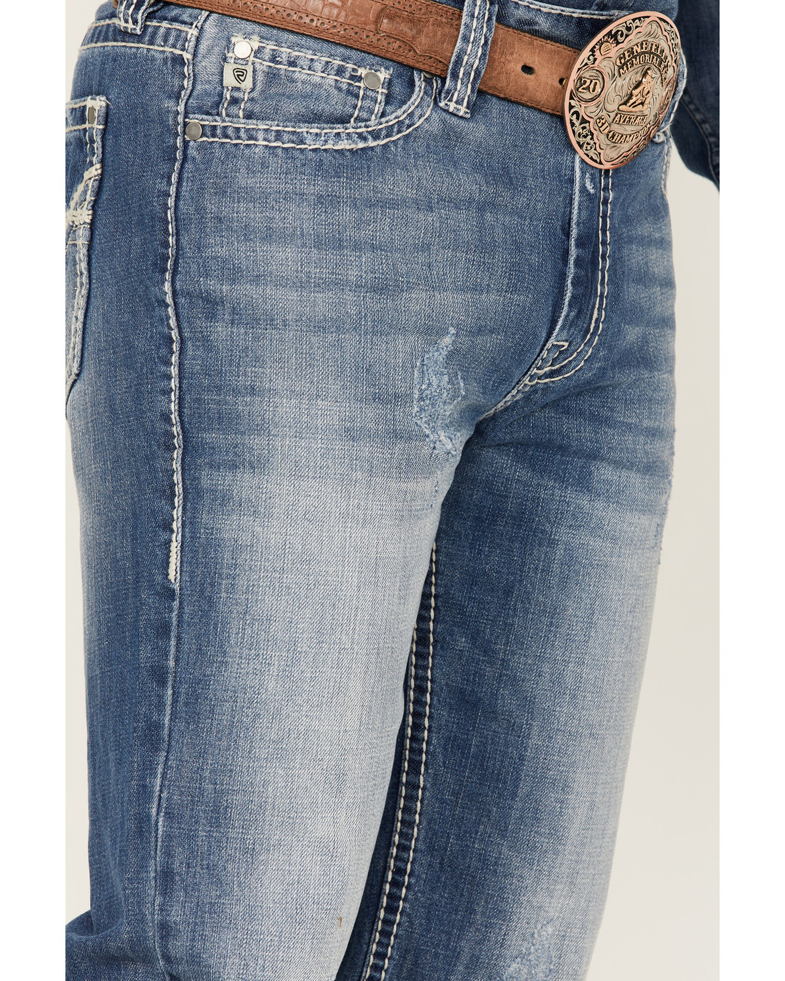 Rock Roll Cowboy Men s Raised Straight Jeans Sheplers