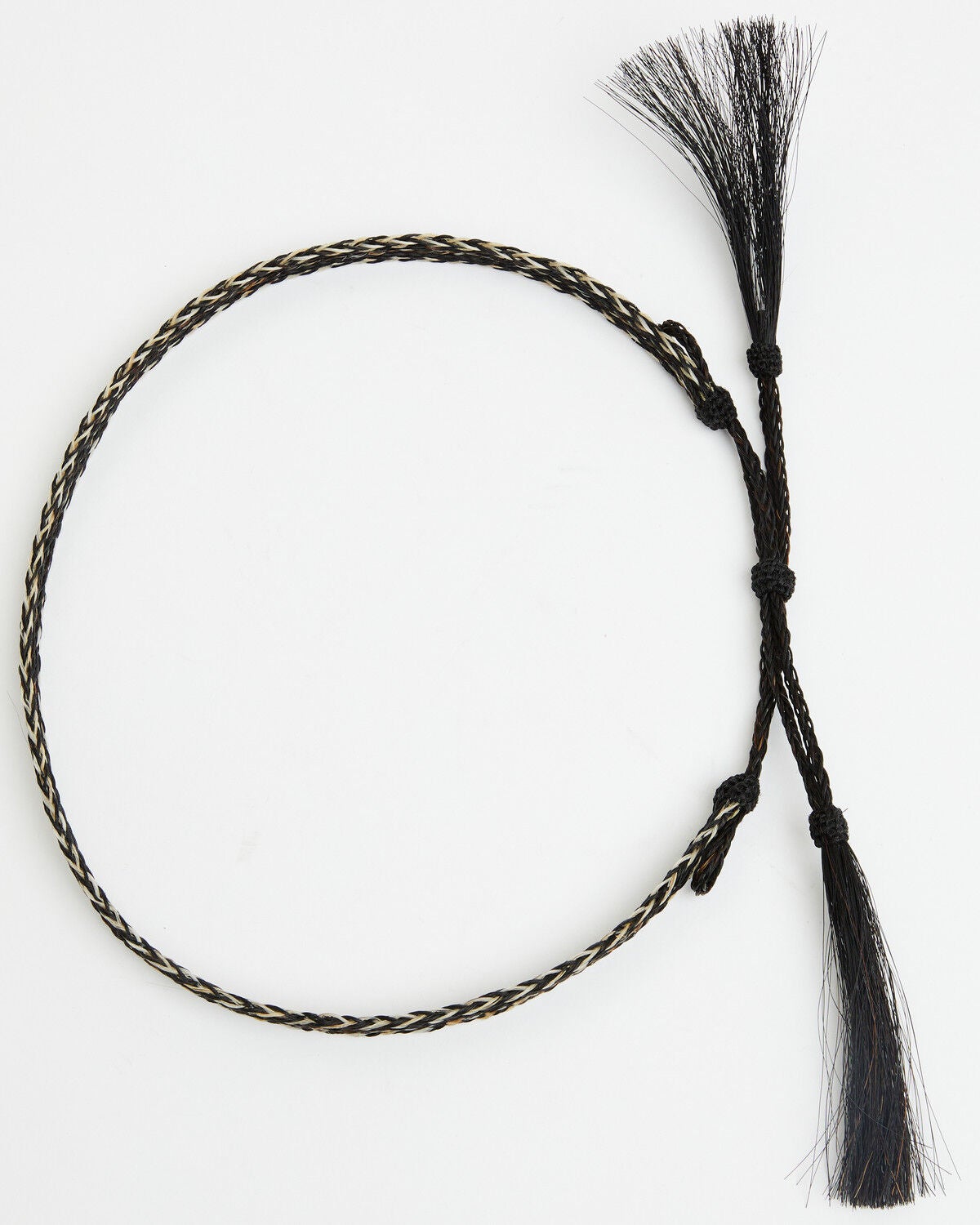 Image #3 - Colorado Horsehair Double Tassel Horsehair Hatband, Natural, hi-res