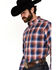 Image #2 - Ariat Men's Boot Barn Exclusive Presly Plaid Print Long Sleeve Button-Down Western Shirt, Blue, hi-res