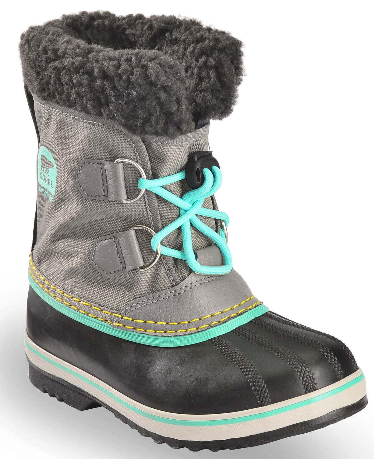 Image #1 - Sorel Boys' Lace-Up Outdoor Boots, Grey, hi-res