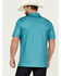 Image #4 - Panhandle Men's Ditsy Dot Print Short Sleeve Performance Polo Shirt , Teal, hi-res