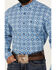 Image #3 - Rodeo Clothing Men's Southwestern Print Long Sleeve Button-Down Western Shirt, Blue, hi-res