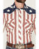 Image #3 - Rock & Roll Denim Men's Boot Barn Exclusive Stars & Stripes Short Sleeve Snap Stretch Western Shirt, Red, hi-res