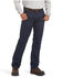 Image #2 - Ariat Men's FR M5 Stretch DuraLight Canvas Stackable Straight Work Pants, Navy, hi-res
