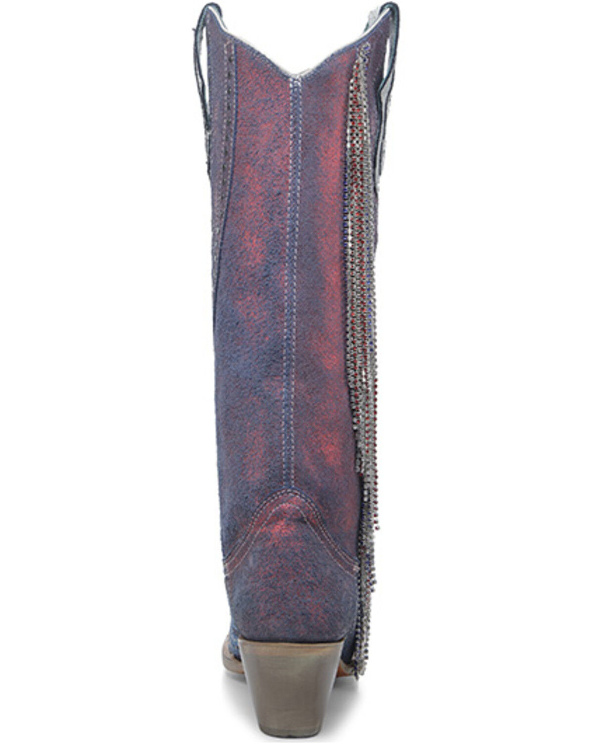 Image #4 - Corral Women's Chameleon Effect Tall Western Boots - Snip Toe, Red, hi-res