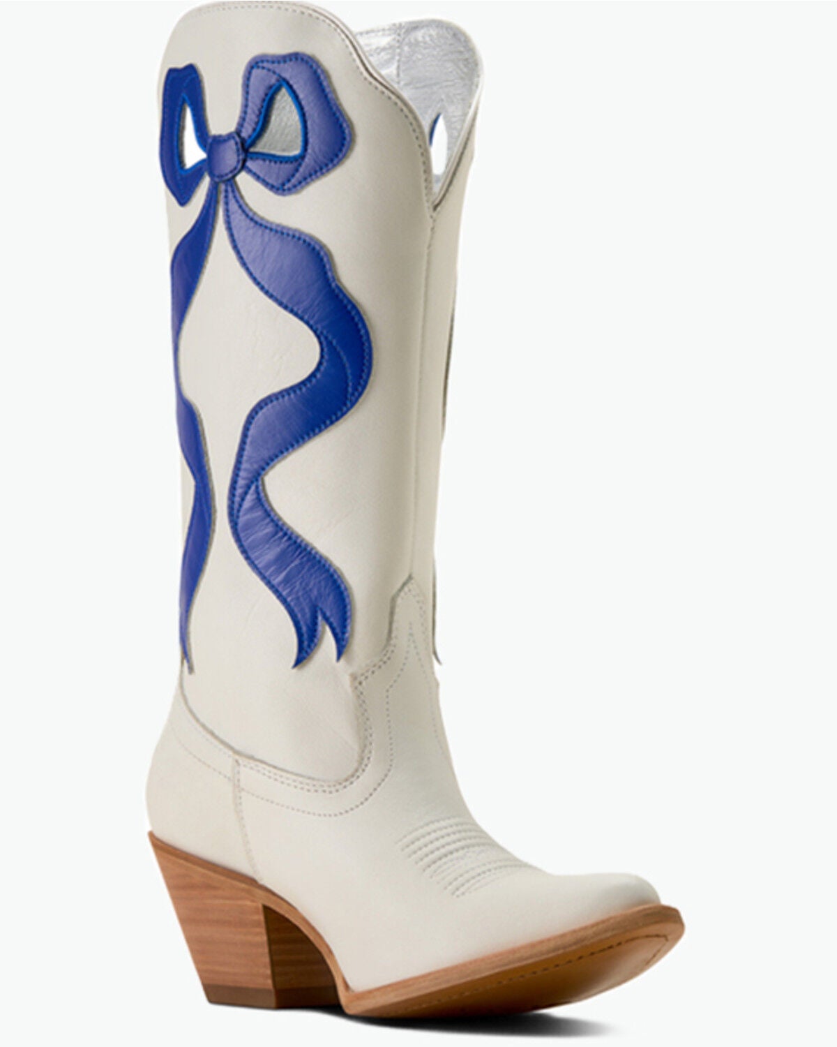 Image #1 - Ariat Women's Beaux Western Boots - Round Toe, White, hi-res