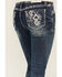 Image #2 - Grace in LA Women's Medium Wash Mid Rise Diamond Pocket Bootcut Stretch Denim Jeans, Medium Wash, hi-res
