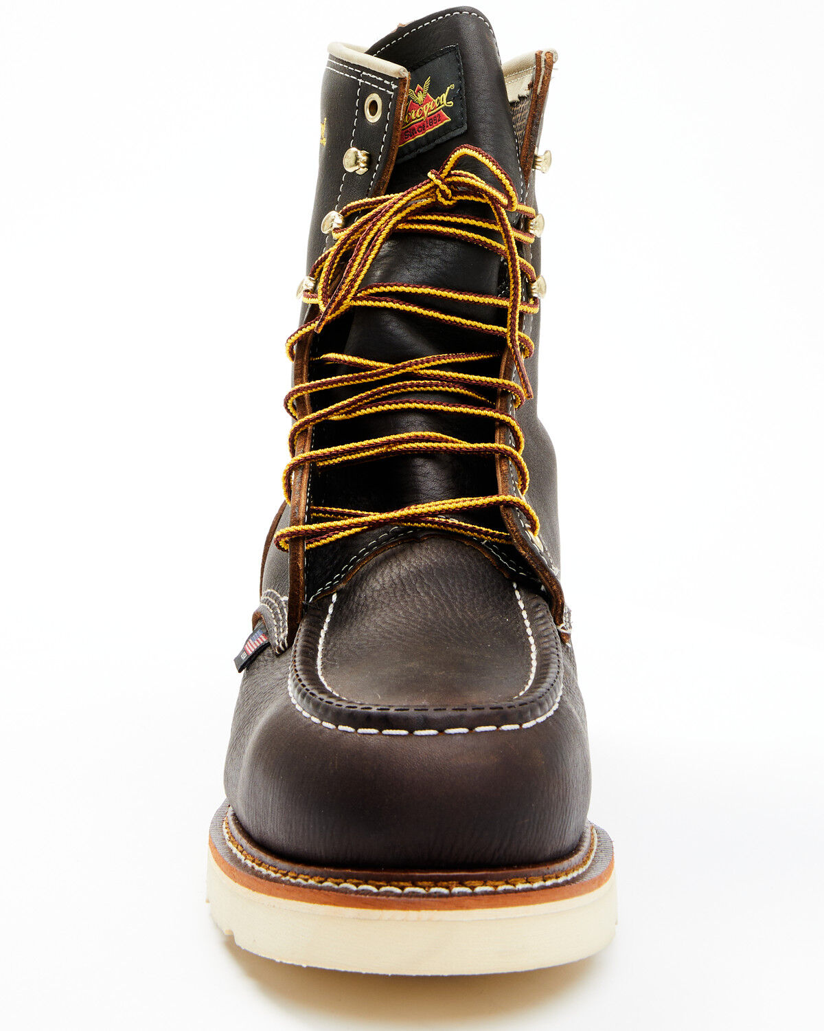 Image #4 - Thorogood Men's American Heritage 8" Waterproof Work Boots - Steel Toe, Brown, hi-res