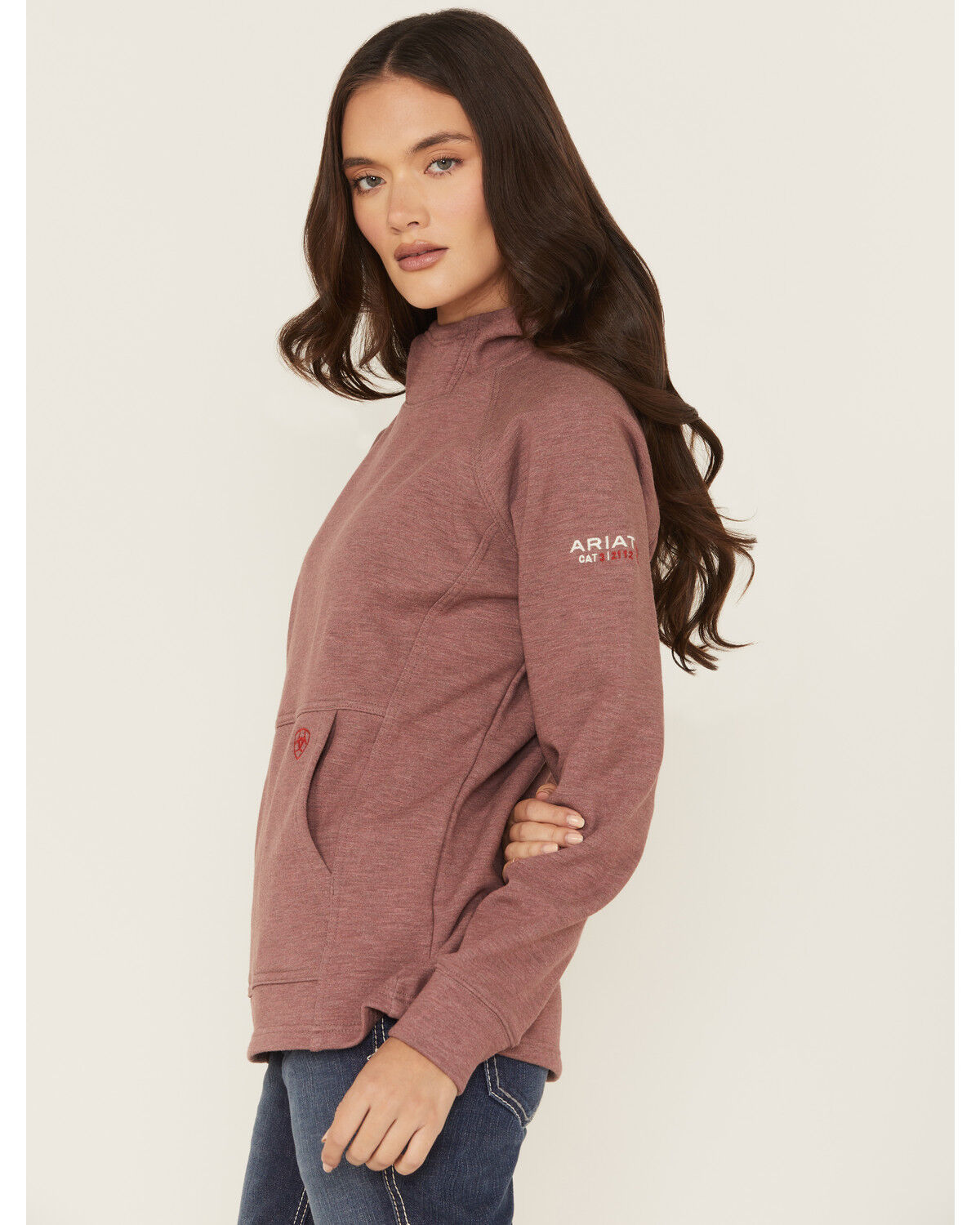 Image #2 - Ariat Women's FR Primo Fleece 2.0 Hoodie, Pink, hi-res
