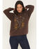 Image #1 - Youth in Revolt Women's Steer Hoodie, Brown, hi-res