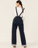 Image #4 - Billyt T Women's Paint Union Wide Leg Overalls, Blue, hi-res