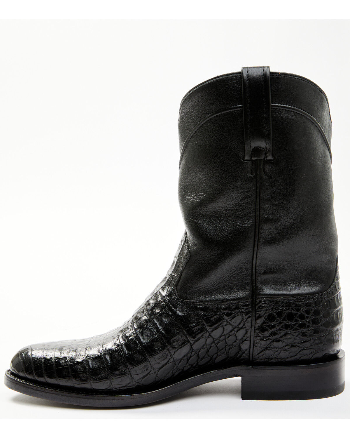 Image #5 - Cody James Black 1978® Men's Carmen Exotic Caiman Belly Roper Boots - Round Toe, Black, hi-res