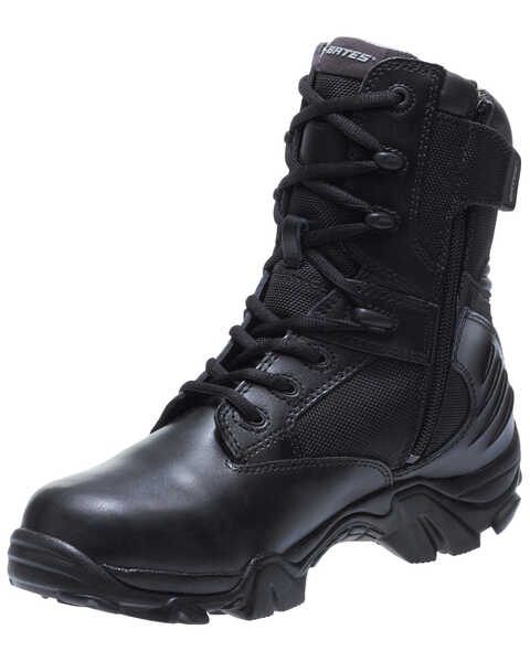 Image #3 - Bates Women's GX-8 Side Zip Work Boots - Soft Toe, Black, hi-res