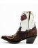 Yippee Ki Yay by Old Gringo Women's Love & Peace Studded Fashion Leather Booties - Pointed Toe, Taupe, hi-res