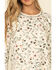 PJ Salvage Women's Glamping Life Long Sleeve Top, Ivory, hi-res