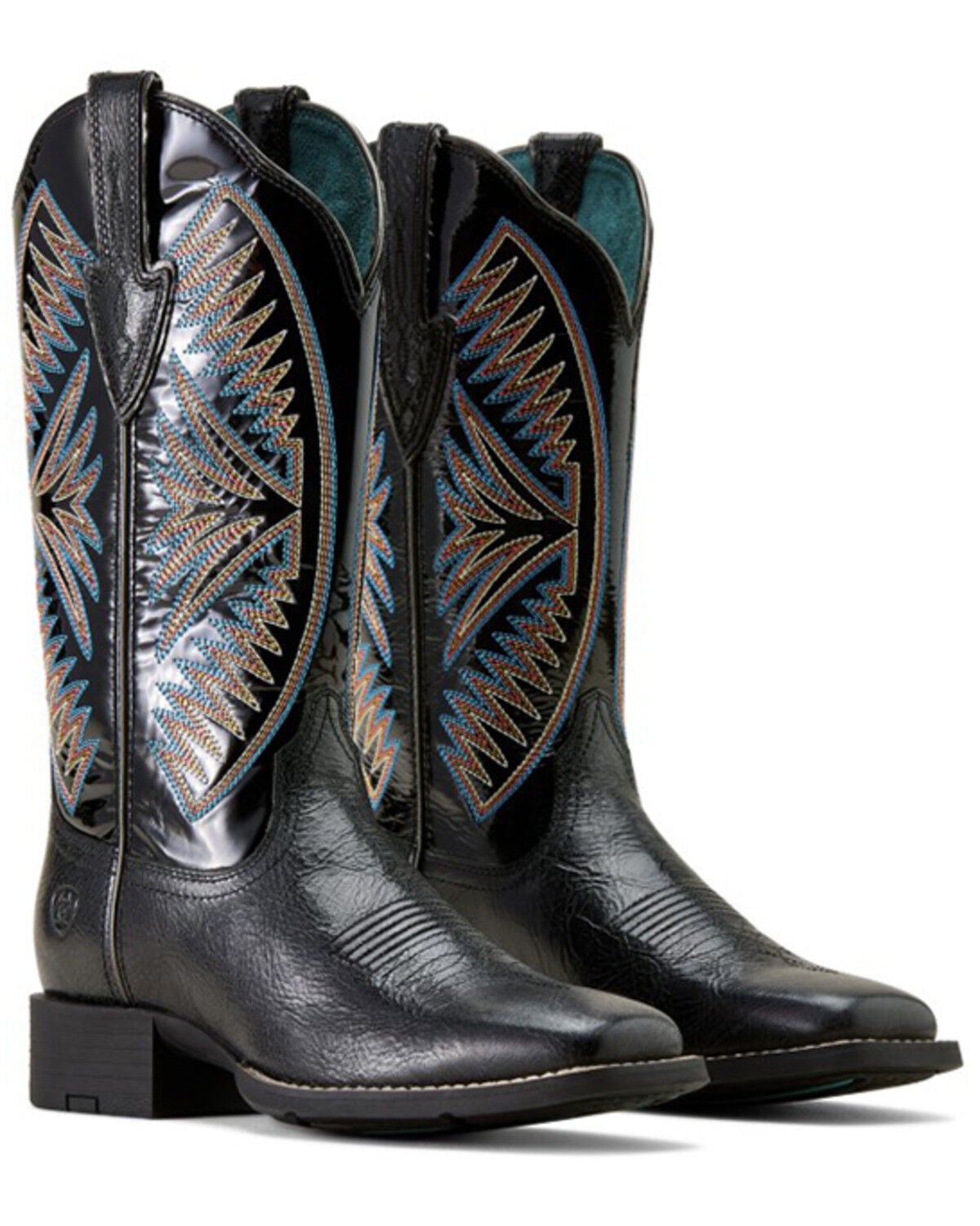 Image #4 - Ariat Women's Round Up Ruidoso Performance Western Boots - Broad Square Toe, Black, hi-res