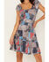 Wild Moss Women's Patchwork Print Dress, Multi, hi-res