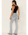 Image #3 - Idyllwind Women's Light Wash Mustang High Risin' Released Hem Flare Denim Jeans, Light Blue, hi-res