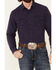 Wrangler Retro Premium Men's Solid Long Sleeve Button-Down Western Shirt , Blue, hi-res