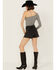 Image #3 - Rock & Roll Denim Women's High Rise Studded Cut Off Shorts , Black, hi-res