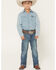 Image #1 - Wrangler 20X Little Boys' Medium Wash Montana Bootcut Stretch Denim Jeans, Medium Wash, hi-res