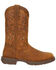 Image #2 - Durango Men's Rebel Waterproof Western Boots - Broad Square Toe, Brown, hi-res