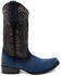Image #2 - Ferrini Men's Roughrider Western Boots - Square Toe, Black, hi-res