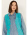 Image #3 - Scully Women's Suede Snap Front Vest, Teal, hi-res