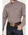 Image #3 - Wrangler Men's Classics Plaid Print Long Sleeve Button-Down Western Shirt - Tall , Burgundy, hi-res