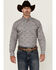 Image #1 - Ariat Men's Jarrod Southwestern Print Long Sleeve Button-Down Western Shirt - Big, Grey, hi-res