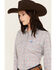 Image #2 - Cinch Women's Geo Print Long Sleeve Snap Western Shirt, Multi, hi-res