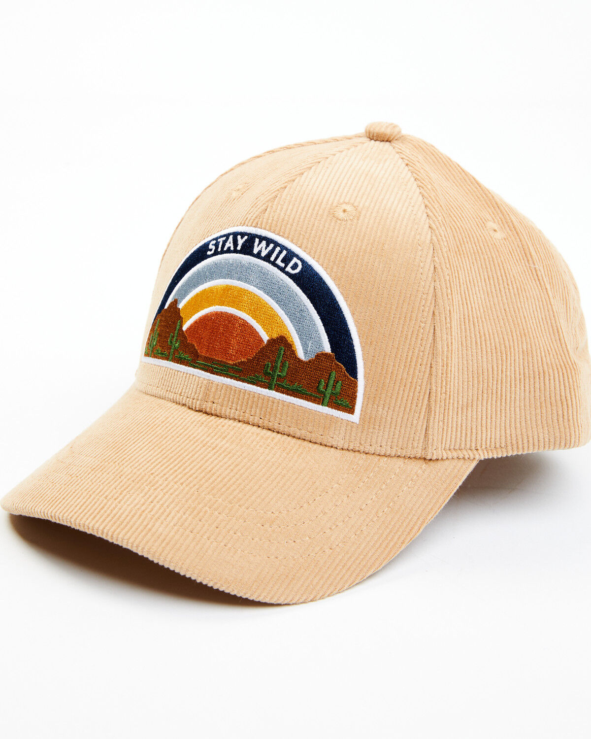 Image #1 - Cleo + Wolf Women's Stay Wild Sunset Ball Cap, Medium Brown, hi-res