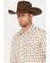 Image #3 - Wrangler Retro Men's Plaid Print Long Sleeve Snap Western Shirt, Brown, hi-res