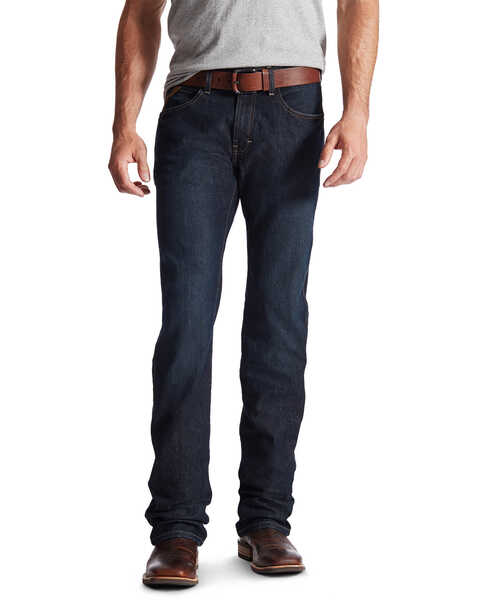 Image #2 - Ariat Men's M5 Rebar Dark Wash Low Rise Straight Work Jeans, Denim, hi-res