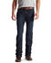 Ariat Men's M5 Rebar Dark Wash Low Rise Straight Work Jeans, Denim, hi-res