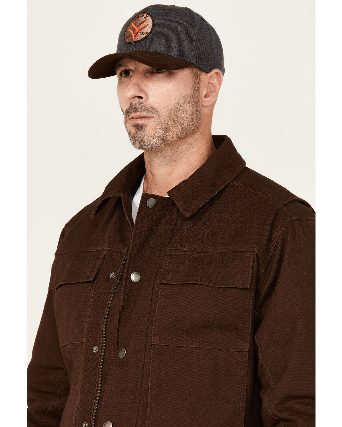 Image #2 - Lucky Brand Workwear Men's Chore Insulated Canvas Work Jacket, Brown, hi-res