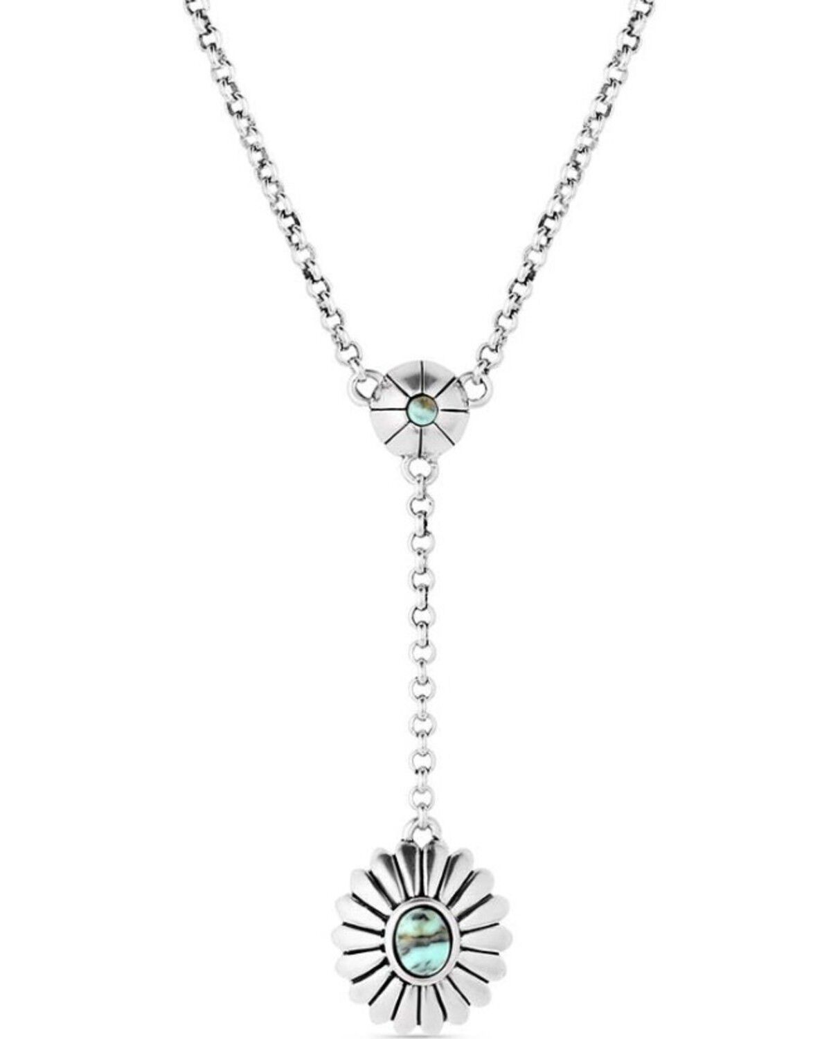 Image #1 - Montana Silversmiths Women's Heyday Blossom Necklace, Silver, hi-res