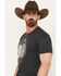 Image #2 - Moonshine Spirit Men's May Contain Whiskey Short Sleeve Graphic T-Shirt, Heather Blue, hi-res