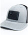 Okie Men's Billy Rubber Flag Logo Patch Mesh-Back Ball Cap - Gray & Black , Grey, hi-res