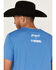 Image #4 - Rock & Roll Denim Men's Dale Brisby Rodeo Graphic T-Shirt, Blue, hi-res