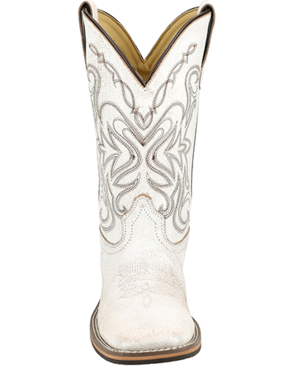 Image #4 - Smoky Mountain Women's Georgia Western Boots - Broad Square Toe, White, hi-res