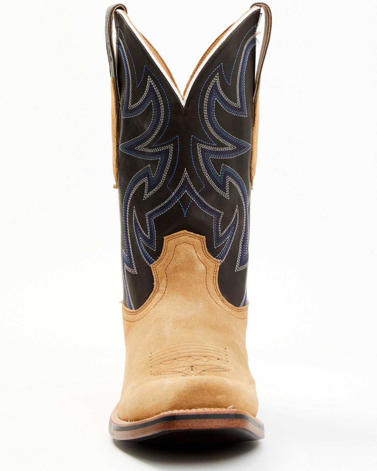 Image #4 - RANK 45® Men's Archer Roughout Western Boots - Square Toe, Coffee, hi-res