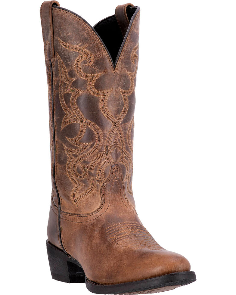 Laredo Women's Maddie Western Boots - Round Toe, Tan, hi-res