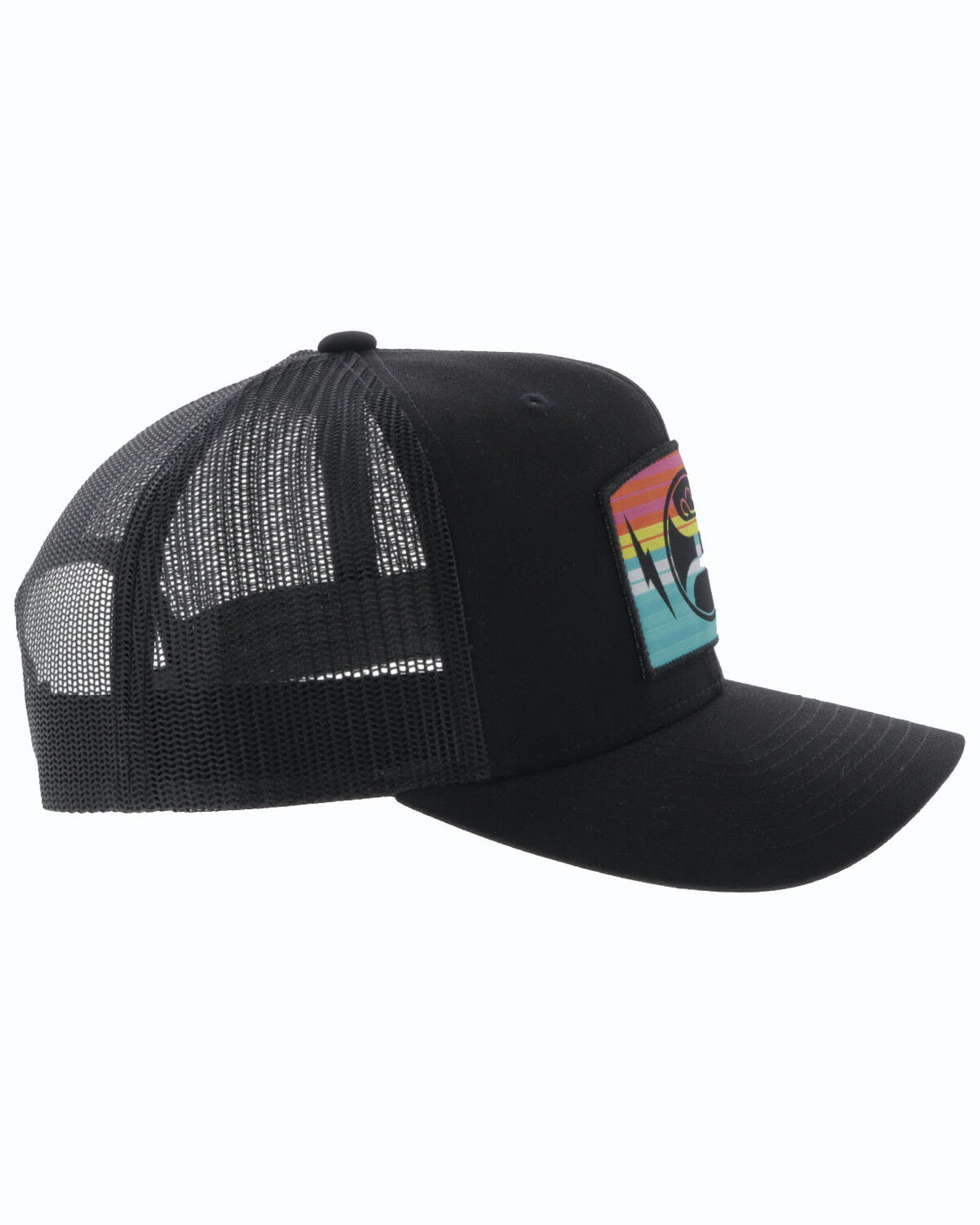 Image #4 - Hooey Men's San Lucas Trucker Cap, Black, hi-res