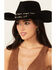 Image #1 - Nikki Beach Women's Thunder Felt Western Fashion Hat, Black, hi-res