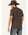 Image #4 - Cowboy Hardware Men's El Jefe Tequila Short Sleeve Graphic T-Shirt, Dark Brown, hi-res