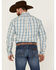 Image #4 - Stetson Men's Vintage Plaid Long Sleeve Button-Down Western Shirt, Blue, hi-res