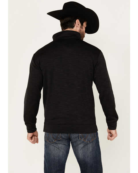 Image #4 - Cowboy Hardware Men's Cadet Stretch Zip Pullover, Black, hi-res