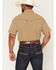 Image #4 - Ferrell Men's Tek Solid Short Sleeve Pearl Snap Stretch Performance Western Shirt, Khaki, hi-res